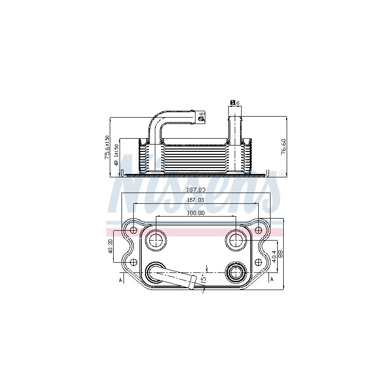 Radiateur d'huile NISSENS