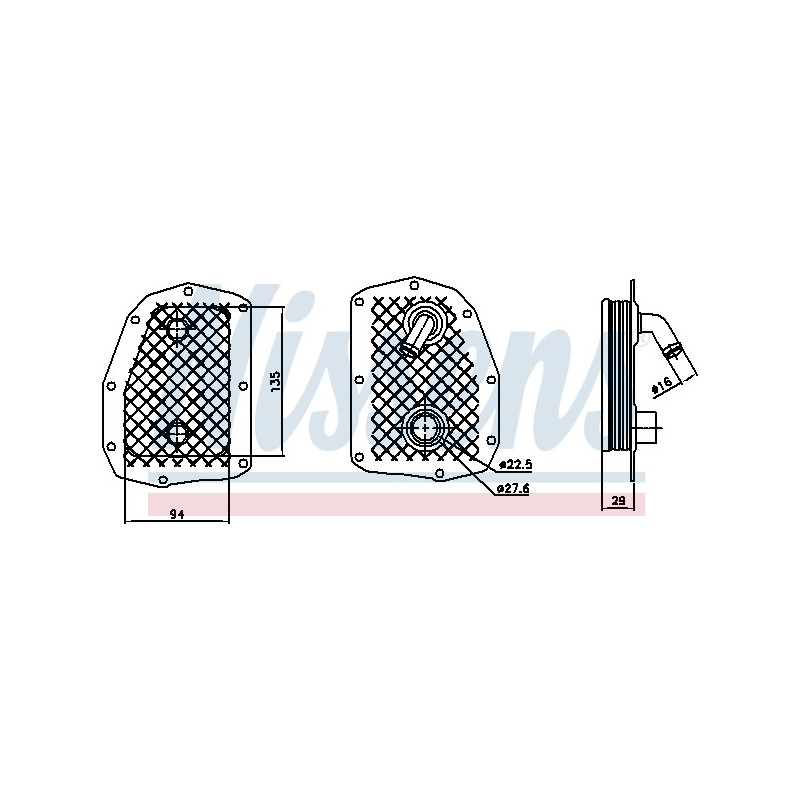 Radiateur d'huile NISSENS