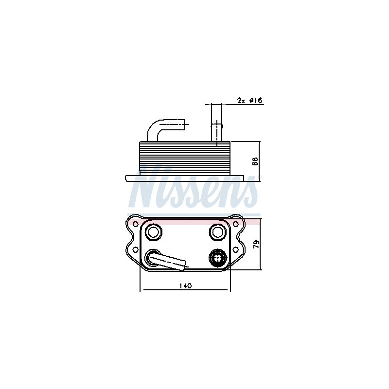 Radiateur d'huile NISSENS
