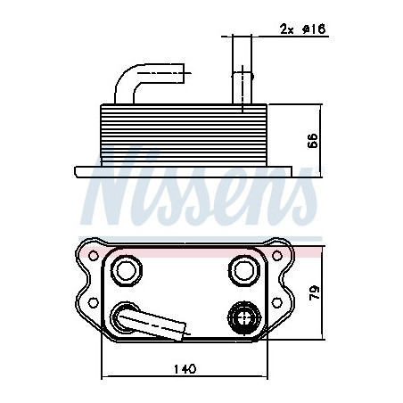 Radiateur d'huile NISSENS