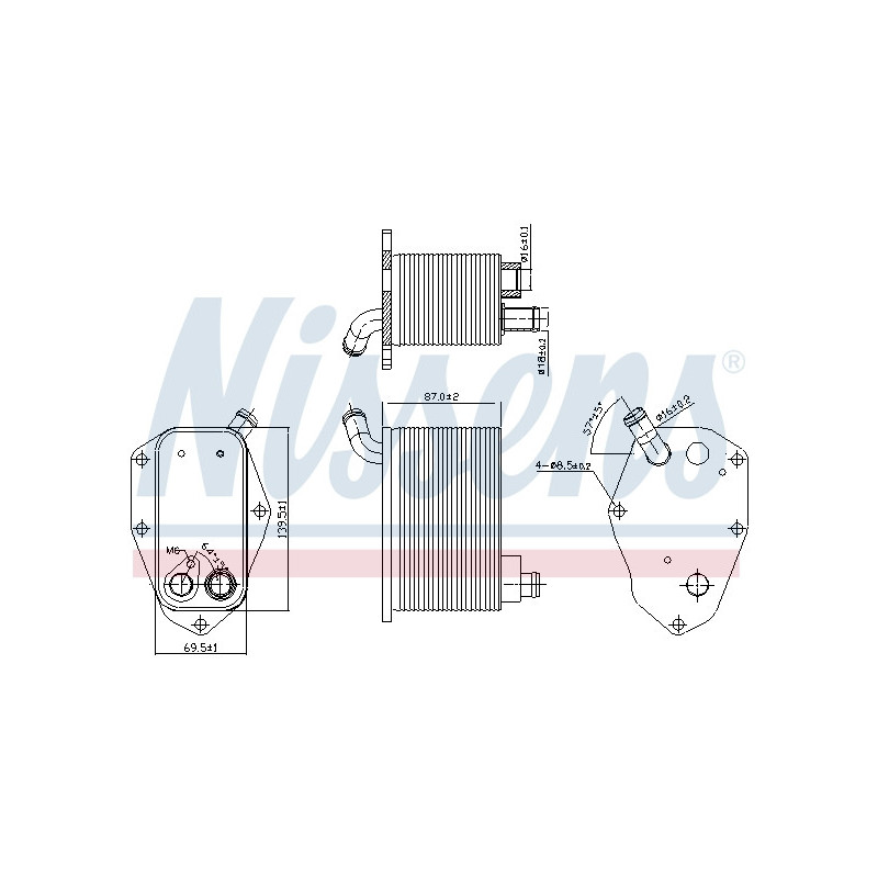 Radiateur d'huile NISSENS
