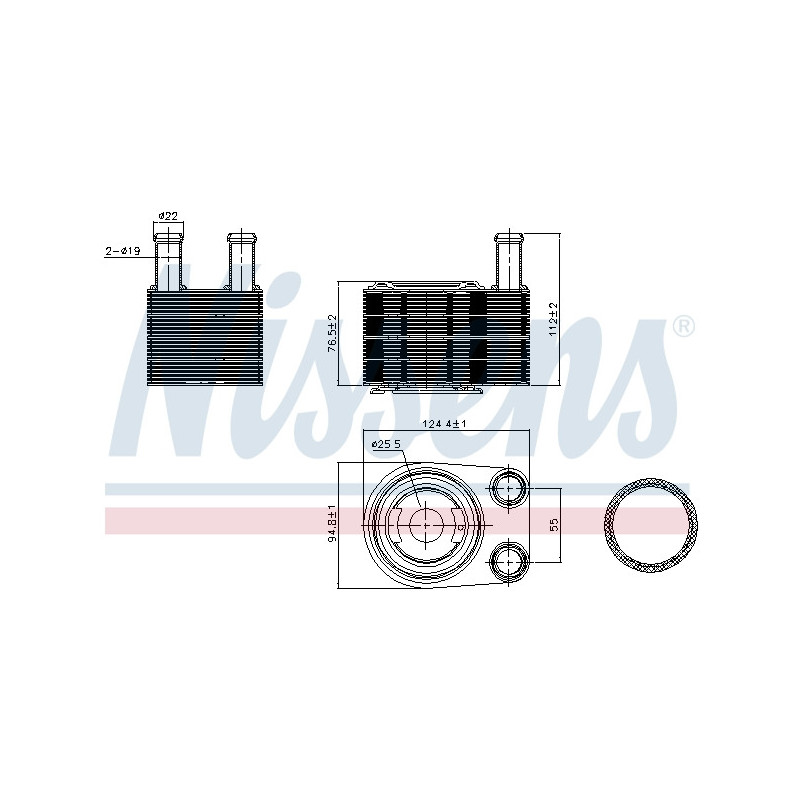 Radiateur d'huile NISSENS