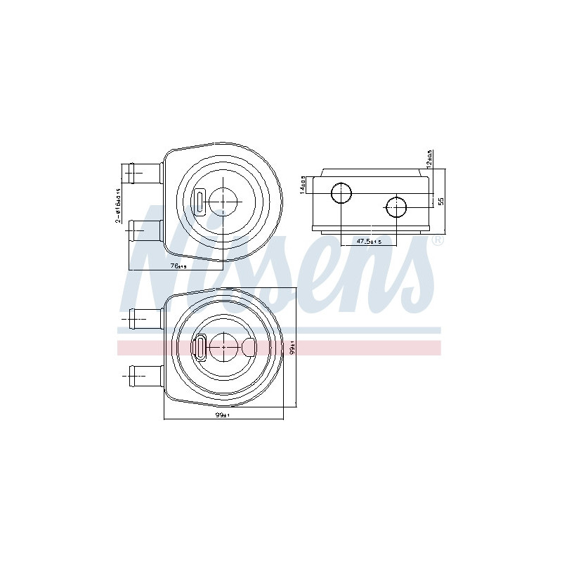 Radiateur d'huile NISSENS