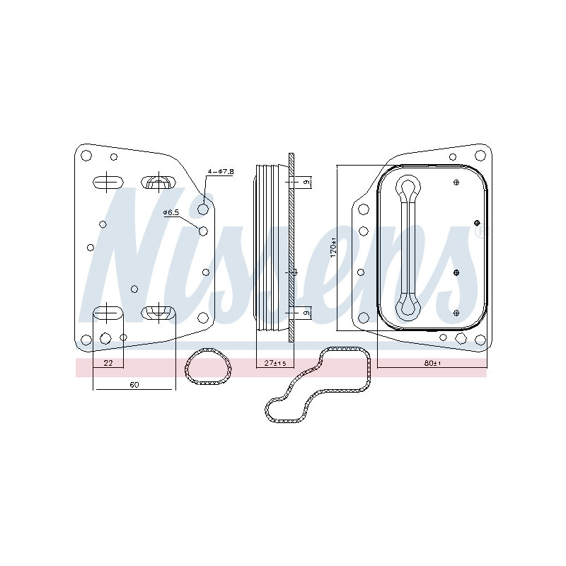 Radiateur d'huile NISSENS