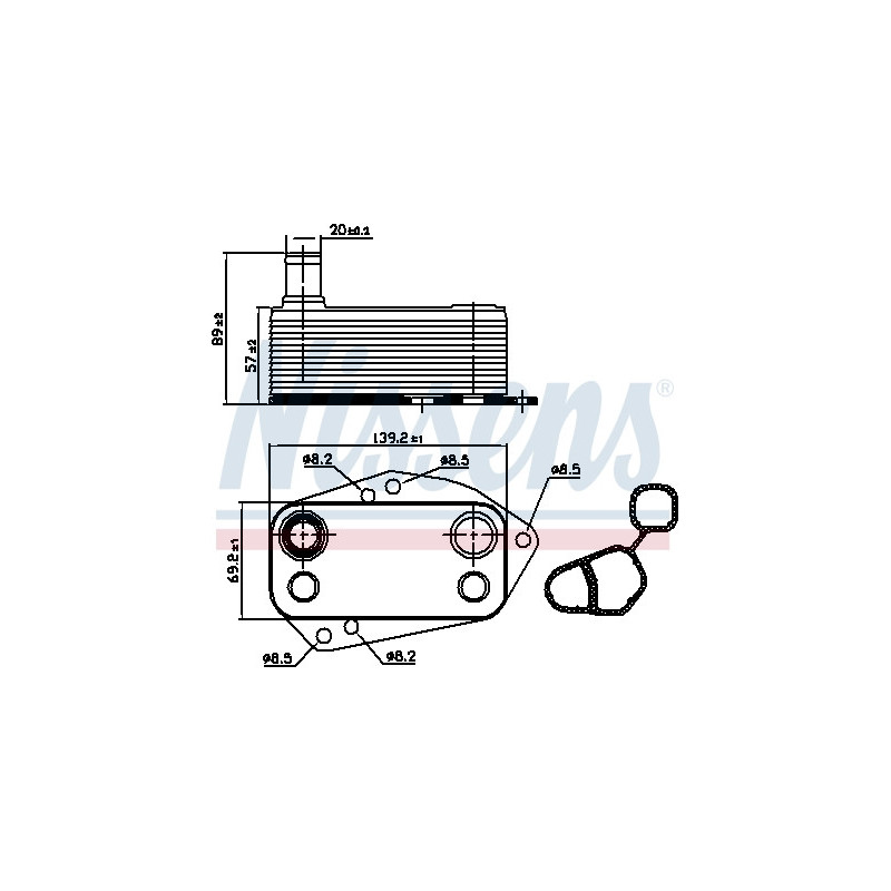 Radiateur d'huile NISSENS
