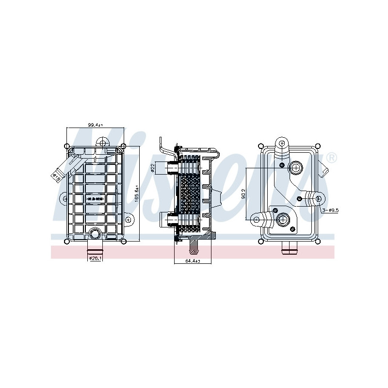 Radiateur d'huile NISSENS