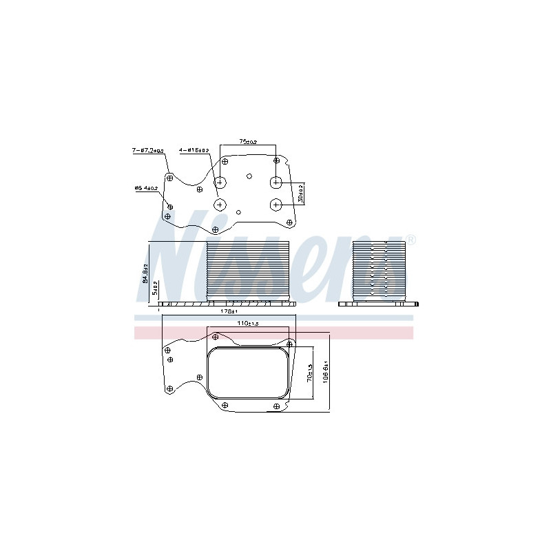 Radiateur d'huile NISSENS