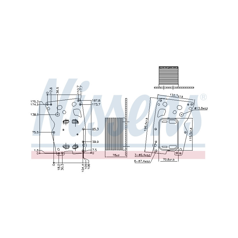 Radiateur d'huile NISSENS