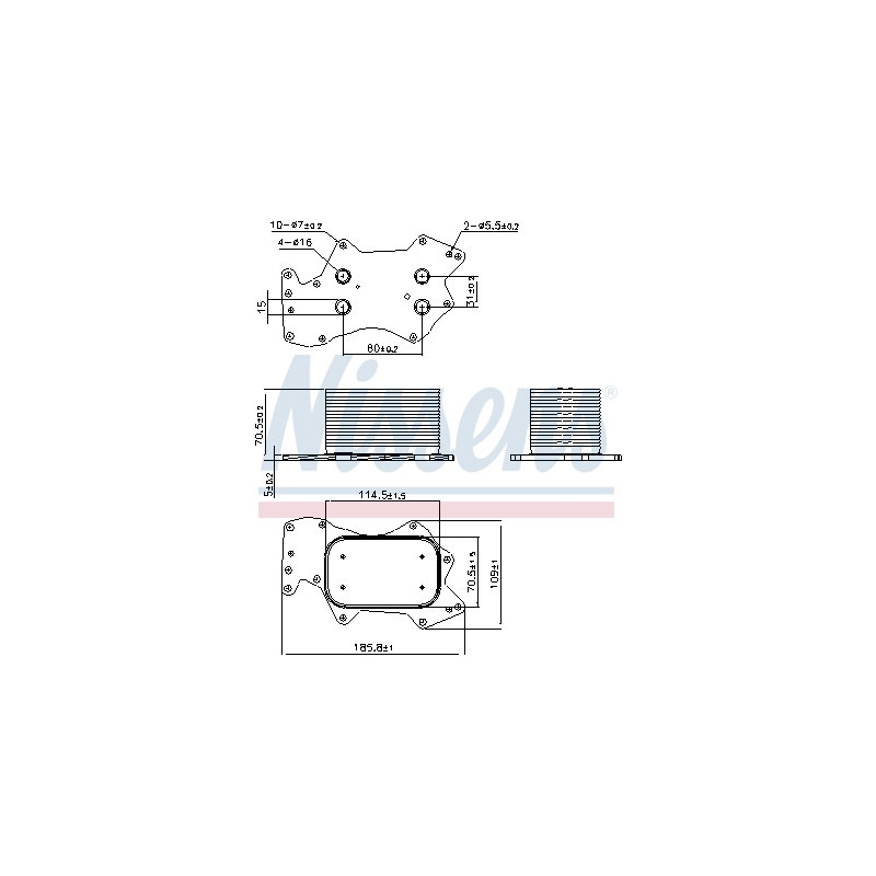 Radiateur d'huile NISSENS