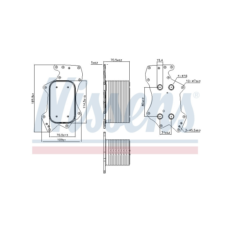 Radiateur d'huile NISSENS
