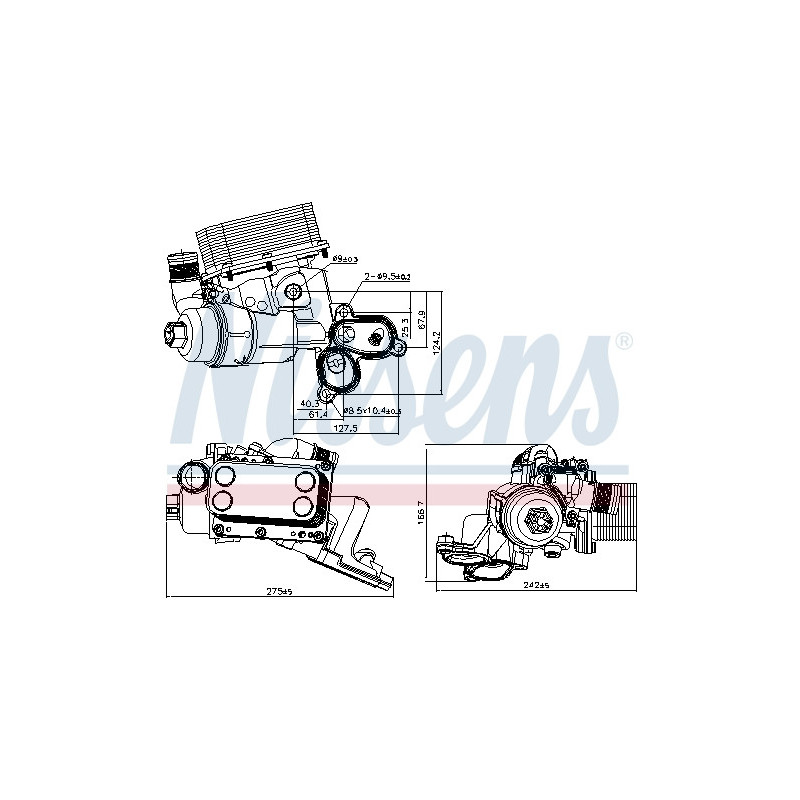 Radiateur d'huile NISSENS