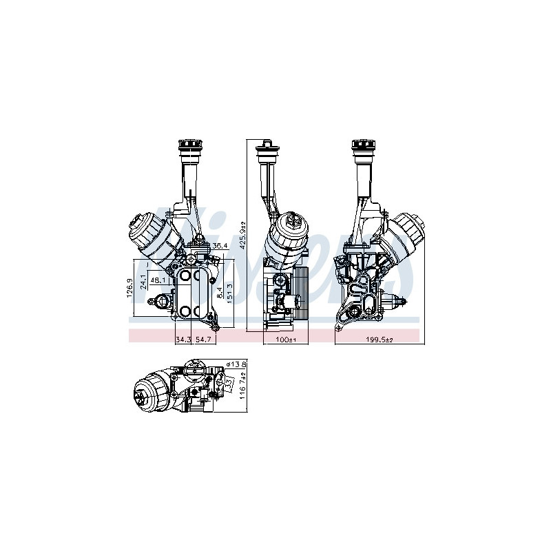 Radiateur d'huile NISSENS