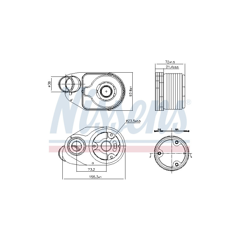 Radiateur d'huile NISSENS