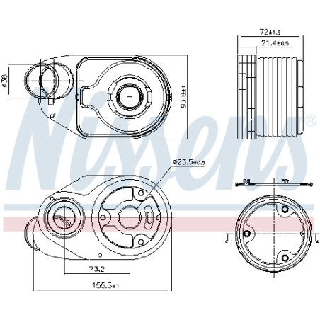 Radiateur d'huile NISSENS