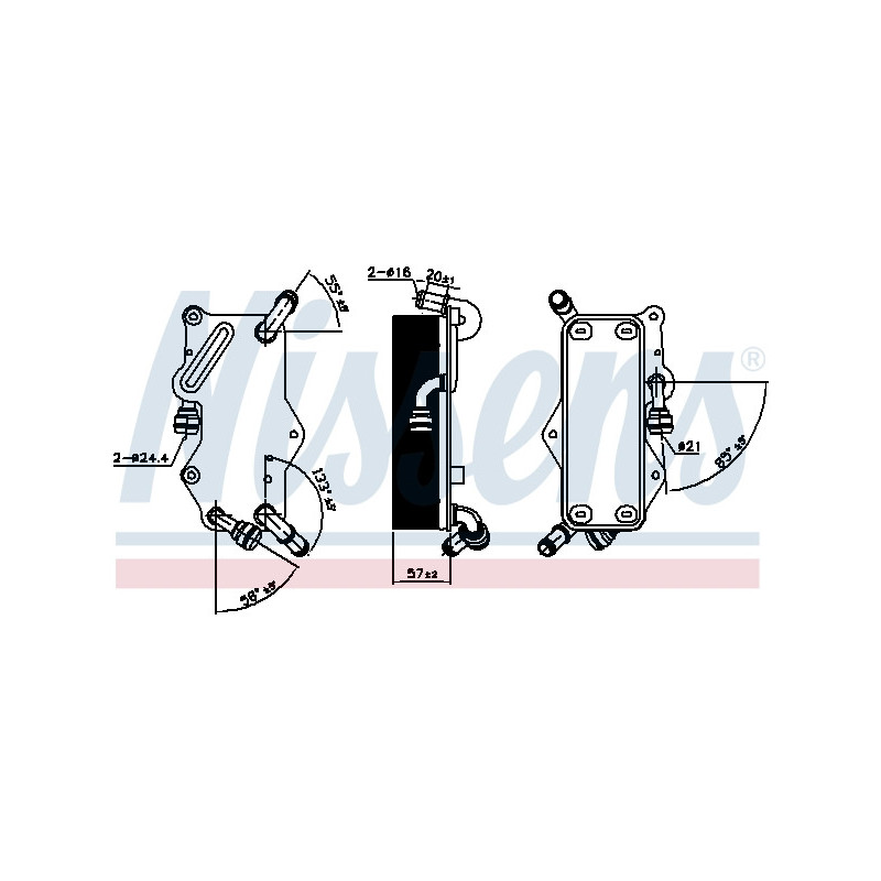 Radiateur d'huile de boite de vitesse automatique NISSENS