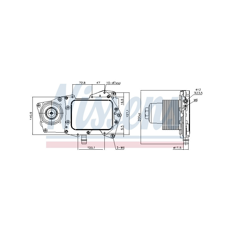 Radiateur d'huile NISSENS