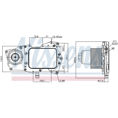 Radiateur d'huile NISSENS
