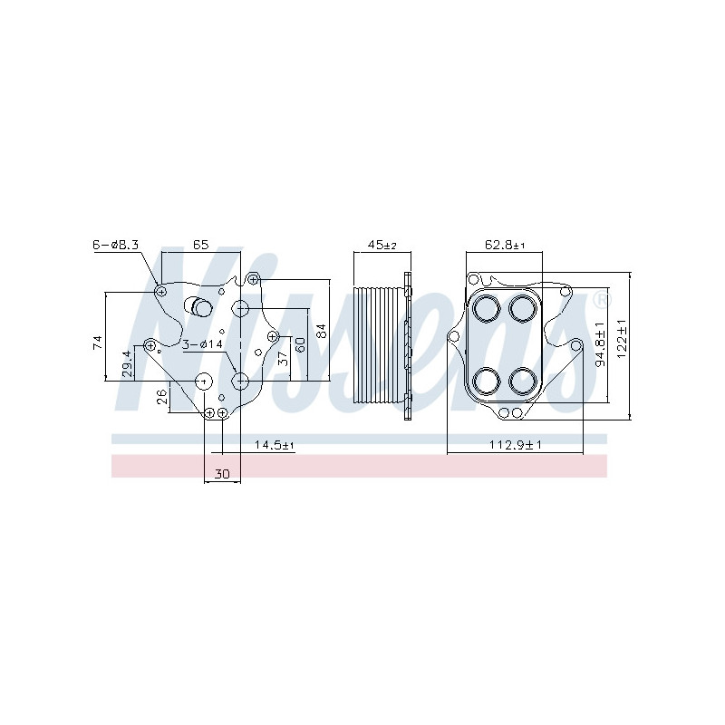 Radiateur d'huile NISSENS