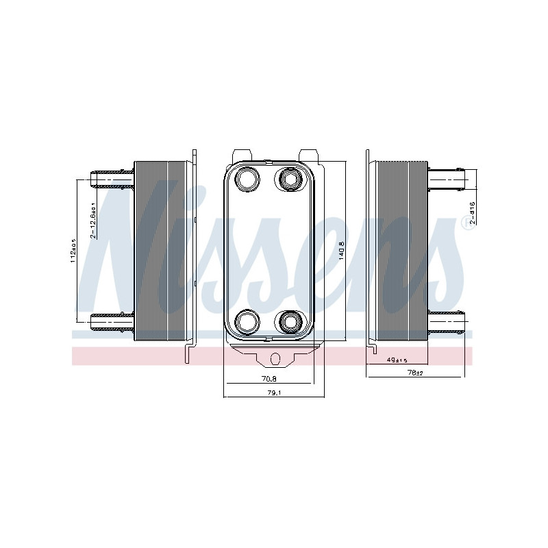 Radiateur d'huile de boite de vitesse automatique NISSENS