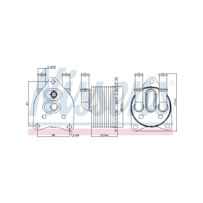 Radiateur d'huile de boite de vitesse automatique NISSENS