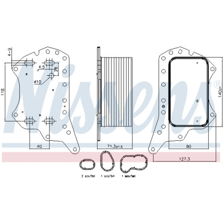 Radiateur d'huile NISSENS