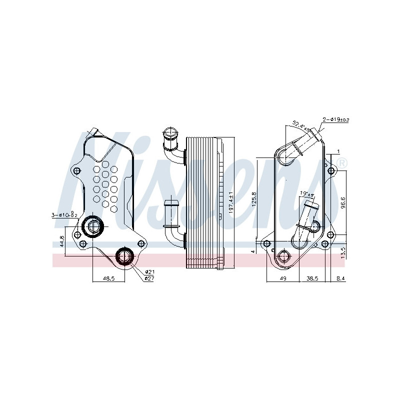 Radiateur d'huile NISSENS