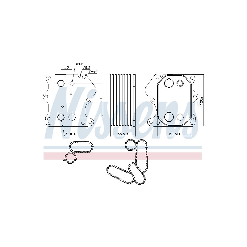 Radiateur d'huile NISSENS