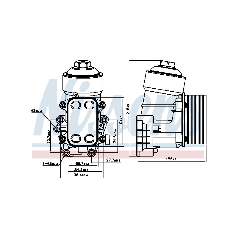 Radiateur d'huile NISSENS