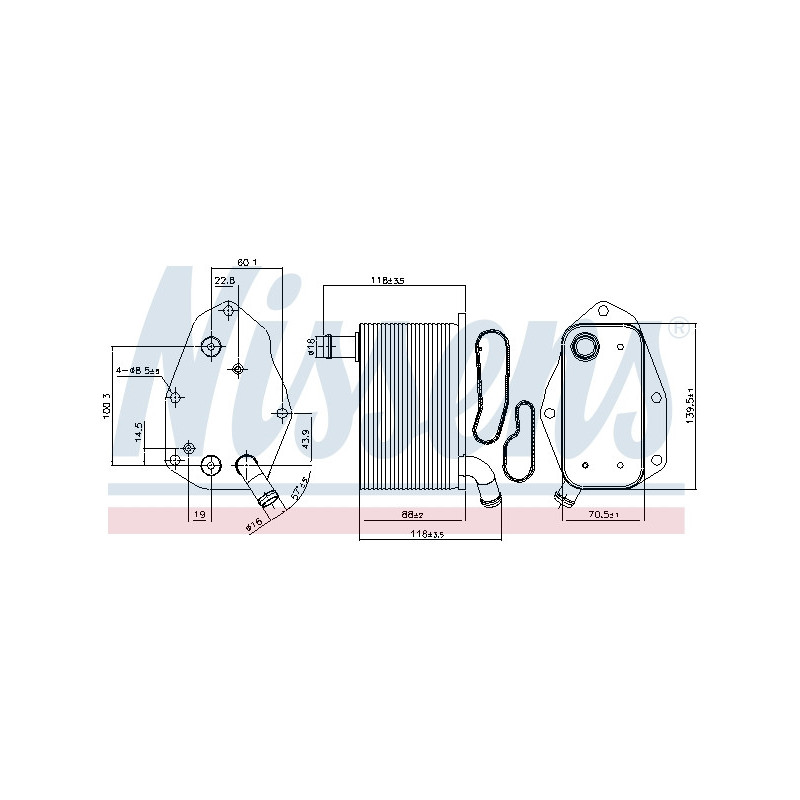 Radiateur d'huile NISSENS