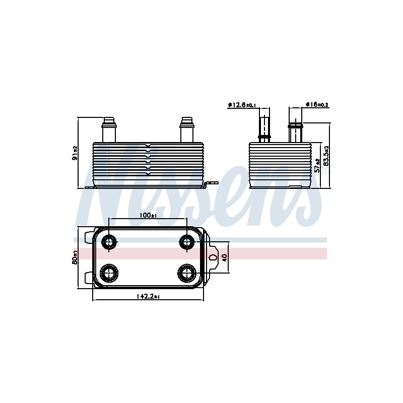 Radiateur d'huile de boite de vitesse automatique NISSENS