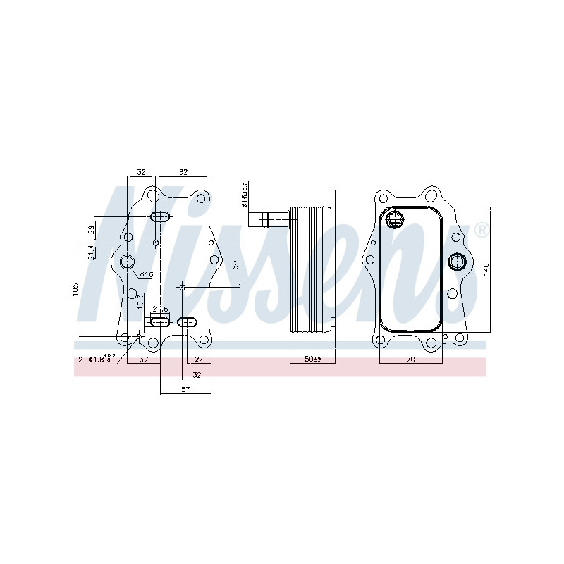 Radiateur d'huile NISSENS