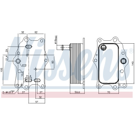 Radiateur d'huile NISSENS