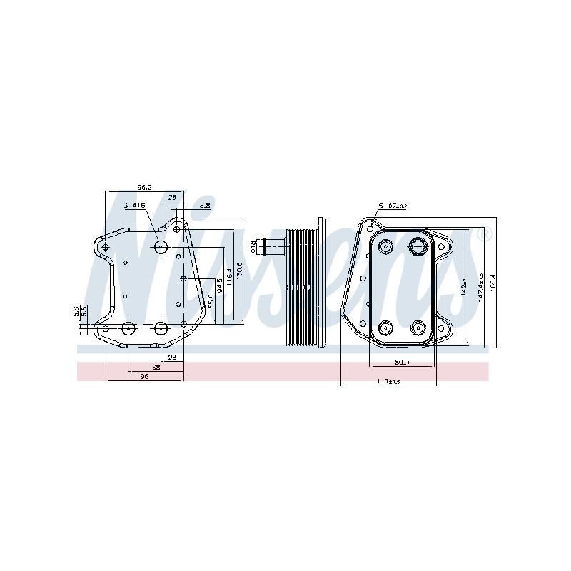 Radiateur d'huile NISSENS