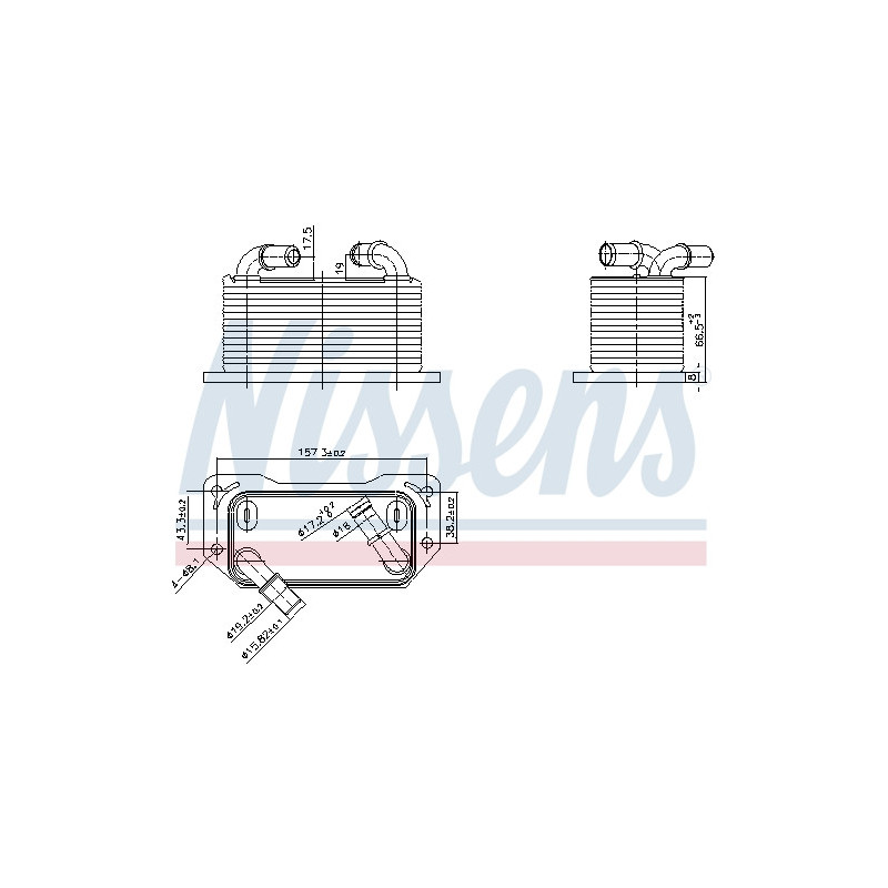 Radiateur d'huile NISSENS
