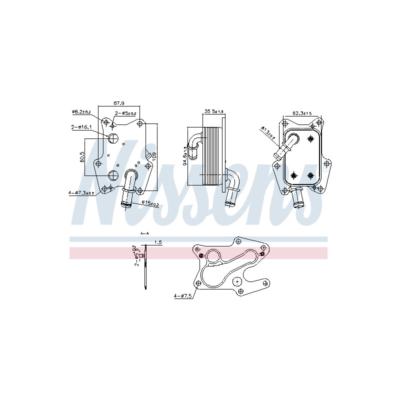 Radiateur d'huile NISSENS