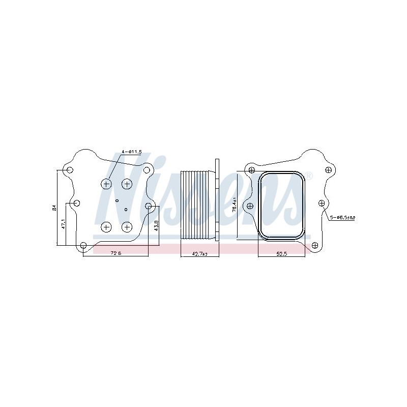 Radiateur d'huile NISSENS