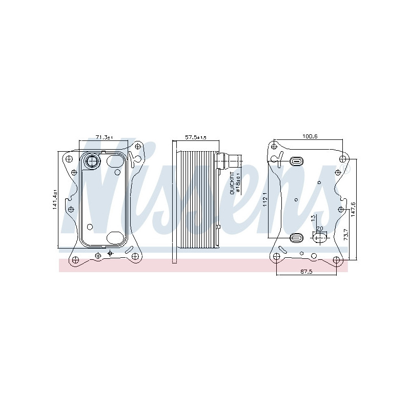 Radiateur d'huile NISSENS