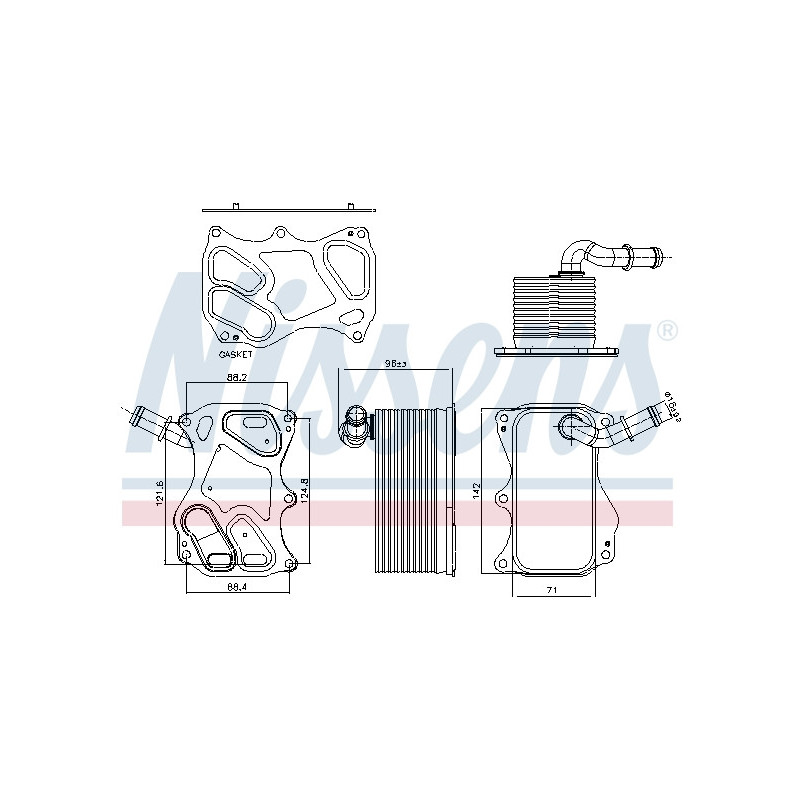 Radiateur d'huile NISSENS