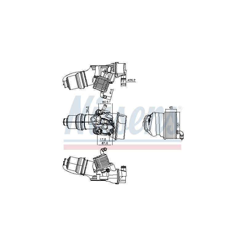 Radiateur d'huile NISSENS