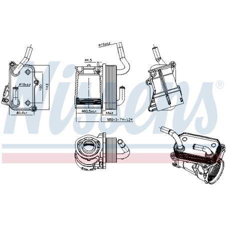 Radiateur d'huile NISSENS