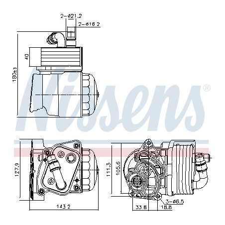 Radiateur d'huile NISSENS