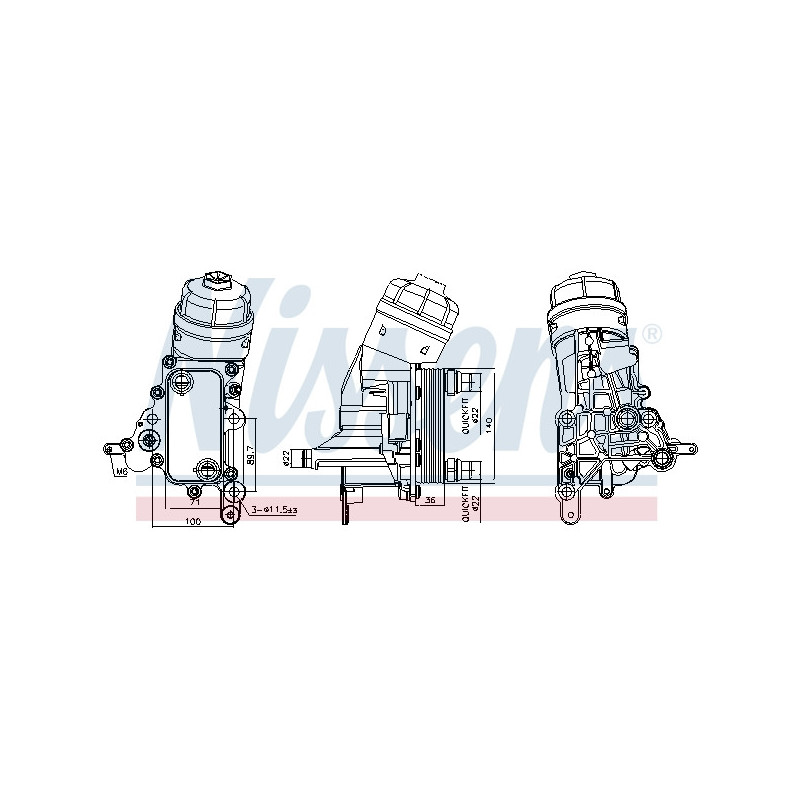 Radiateur d'huile NISSENS