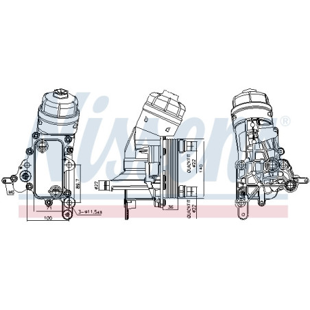 Radiateur d'huile NISSENS