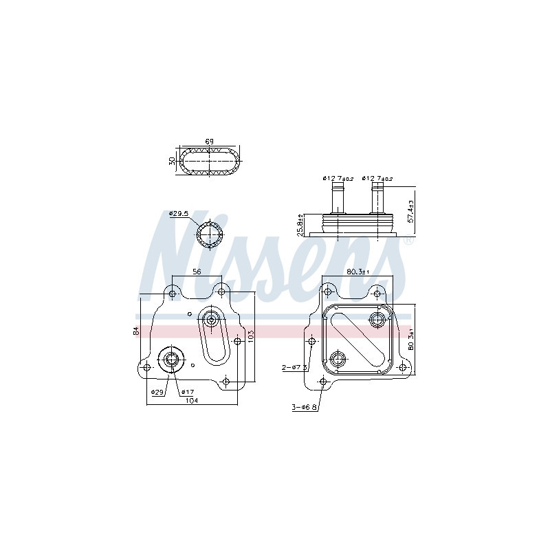 Radiateur d'huile NISSENS