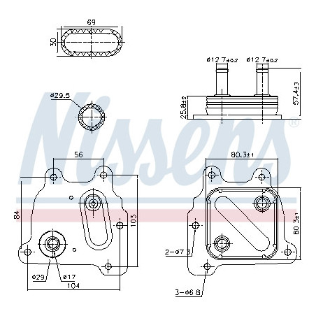 Radiateur d'huile NISSENS