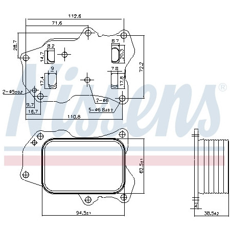 Radiateur d'huile NISSENS