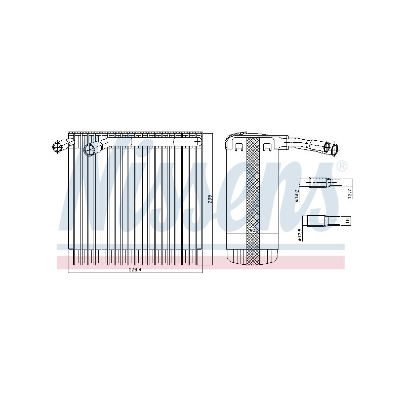 Evaporateur de climatisation NISSENS