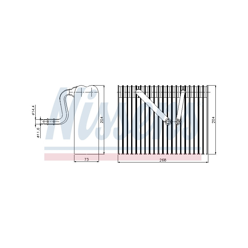 Evaporateur de climatisation NISSENS