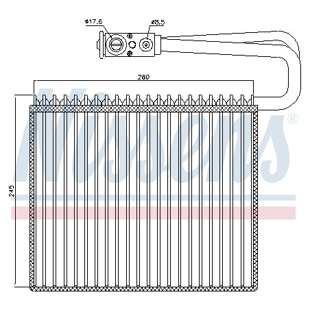 Evaporateur de climatisation NISSENS
