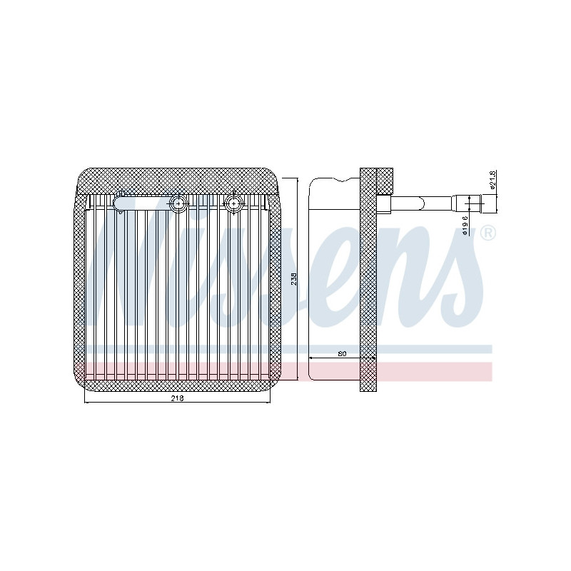 Evaporateur de climatisation NISSENS